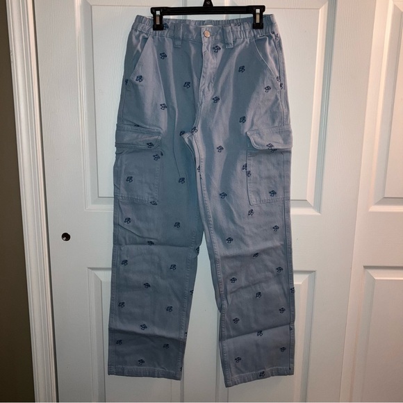 Pacsun Mushroom-Embroidered Baggy Cargo Pants - Picture 4 of 9